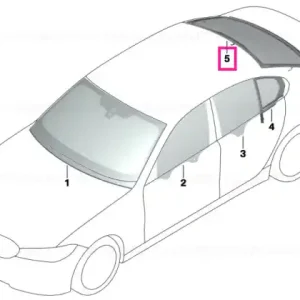 Rear window green - BMW Mai ieftin