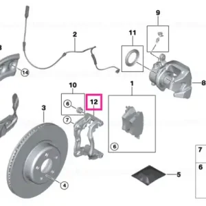 Calliper carrier right - BMW Disponibil imediat