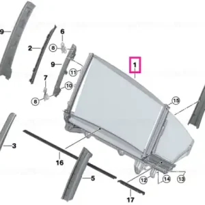 Premium Right rear door sun blind - BMW