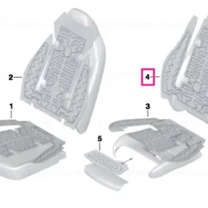 Disponibil imediat Heating element, sports backrest - BMW