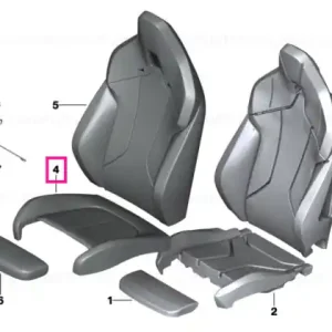 Husă piele scaun sport M SCHWARZ - BMW Expediere rapidă