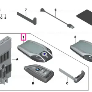 BMW display key ECE+ROW Preț redus