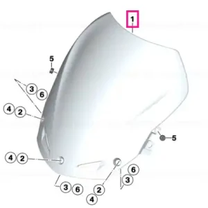 Windshield matt - BMW Motorrad Retur gratuit
