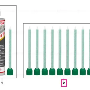 Super ofertă Mixing nozzles set filling solder repl. 10 STÜCK - BMW