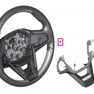 Ofertă limitată Steer.wheel rim leath./wood piano finish SCHWARZ - BMW