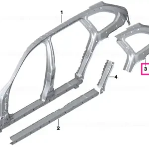 reinforcement D-piller inside left - BMW Ofertă de sezon