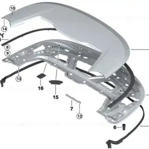 Livrare expres Capac compartiment pliabil - BMW