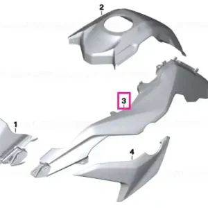 Lateral trim panel, left STEREO-MET. - BMW Motorrad Ofertă limitată
