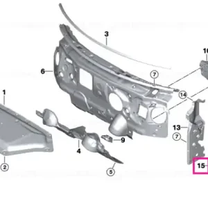 Etanşare cadru lateral, dreapta - BMW - Mini Super ofertă