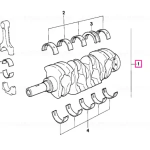Crankshaft without bearing shells - BMW Lichidare de stoc