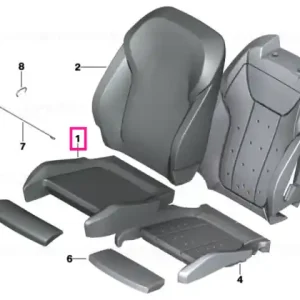 Husă scaun sport material/piele ANTHRAZIT - BMW Discount