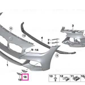 Ofertă limitată Lid PDC, front outer right -M- - BMW