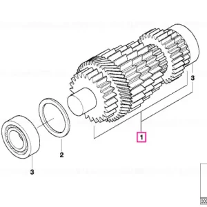 Intermediate shaft, long 1.=26 / 6.=43 - BMW Motorrad Cel mai bun preț