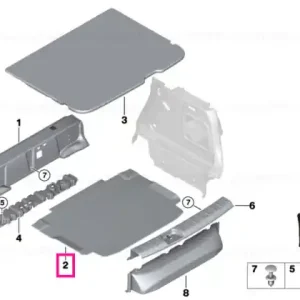 Calitate înaltă Panou finisaj capotă compactă roată rezervă - BMW - Mini