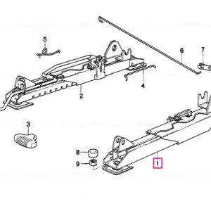 Lichidare de stoc Seat rail outer left - BMW