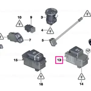 Doar azi Parking brake switch - BMW