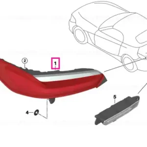Livrare expres Tail light, left - BMW