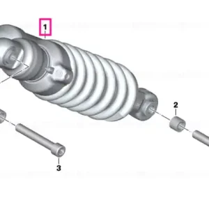 Spring strut ESA, rear - BMW Motorrad Doar azi