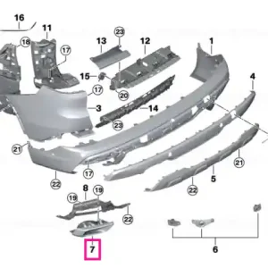 Ornament tub esapament dreapta - BMW Discount