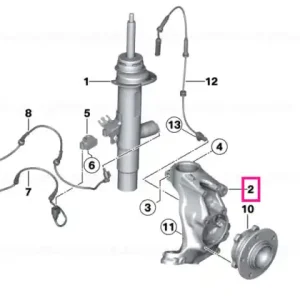 Swivel bearing, camber correction, right -30MIN - BMW Promoție