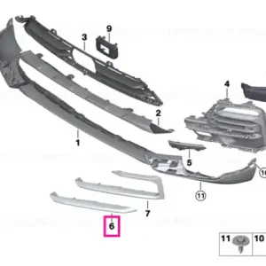 Popular Protective strip, side, left - BMW