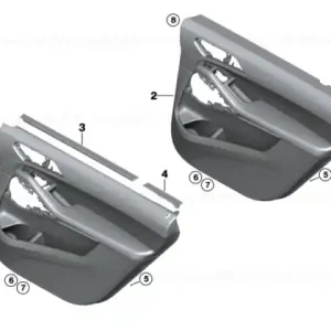Cel mai bun preț Door trim panel, rear, right NIGHT BLUE - BMW