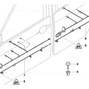 Wiring co-drivers side - BMW Livrare gratuită