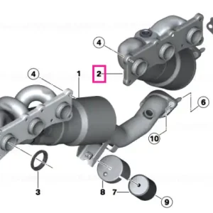 RP-exhaust manifold with catalytic conv. ZYL.4-6 EU4 - BMW Ofertă exclusivă