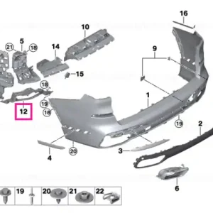 Suport ornament tub esapament stânga, M - BMW Preferatul clienților