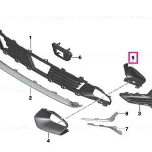Reduceri Capac răcitor ulei stânga - BMW