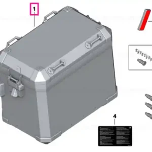 Aluminum case, right - BMW Motorrad Lichidare de stoc
