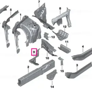 Ieftin Connection engine support outer left - BMW
