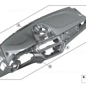 Ofertă specială Instrument panel Sensatec DK COFFEE/WEISS - BMW