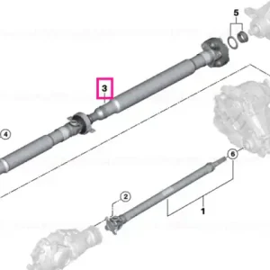 Reducere extra Ansamblu arbore transmisie spate, L=1648MM - BMW