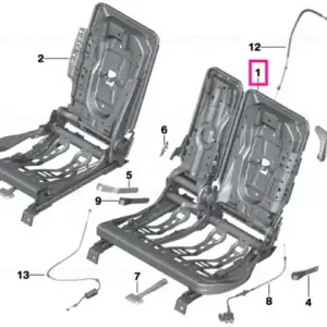 Livrare gratuită Seat carrier, rear left - BMW