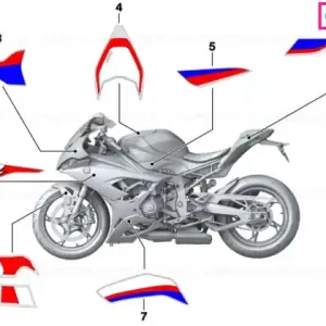 Reducere specială Ornament decorativ panou lateral spate stânga - BMW Motorrad