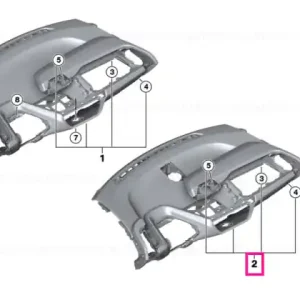 Preferatul clienților Panou ornament tablou bord DALBERGIABRAUN - BMW