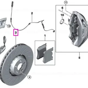 Cel mai bun preț Brake disc, lightweight, ventilated 395X36 - BMW
