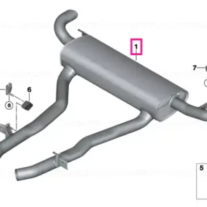 Rear silencer - BMW Chilipir