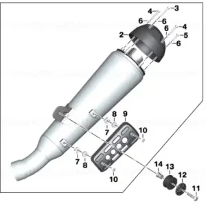 Preț redus Rear silencer - BMW Motorrad