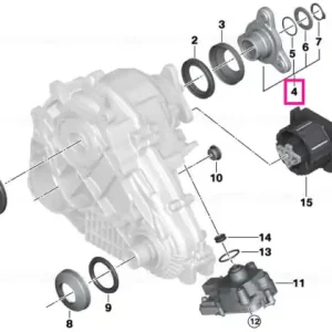 Output flange set - BMW Retur ușor