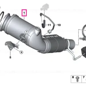 Exch catalytic converter close to engine RDE - BMW Lichidare de stoc