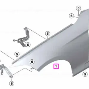 Aripa fata, dreapta - BMW Seria 3 F30 F31 F35 Reducere extra