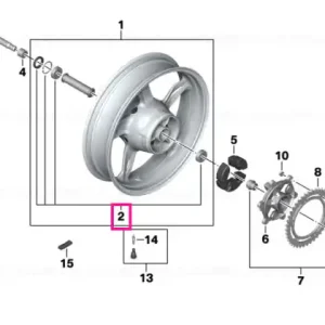 Set, wheel bearing - BMW Motorrad Vezi acum