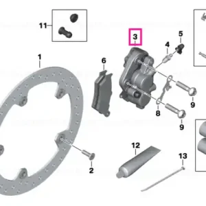 Ofertă limitată Brake caliper without pads, left - BMW Motorrad