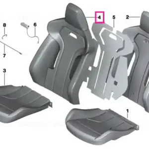 Husă spătar sport dreapta piele GTS - BMW Reducere de preț