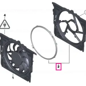 Fan cowl with acoustic ring 850W / 1000W - BMW Transport gratuit