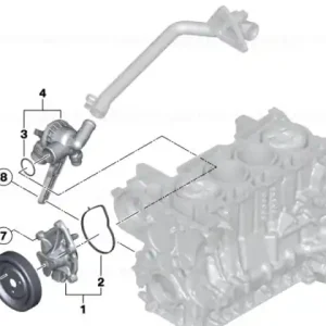 Plată sigură Capac angrenaj pompă răcire - BMW
