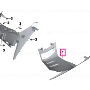Trim piece, left front ROHTEIL / BLANK - BMW Motorrad Ofertă limitată