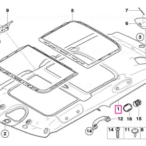 Roofliner, slide/tilt sunroof, 3-seater HELLGRAU - BMW - Mini Ofertă de sezon